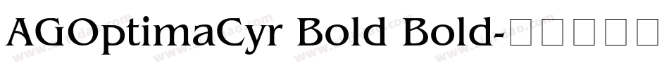 AGOptimaCyr Bold Bold字体转换